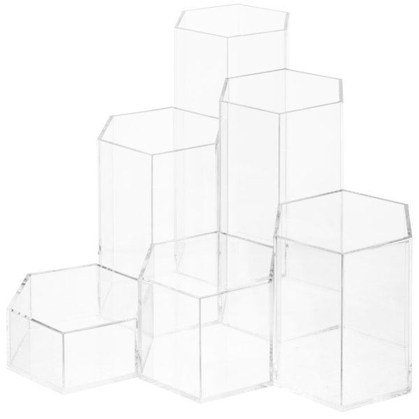 Rebrilliant 6 Pieces Hexagonal Display Riser Stands Wayfair